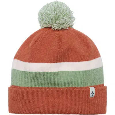 Black Diamond Tech Pom Beanie In Saffron/off White/desert Sage