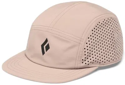 Black Diamond Unisex 5-panel Synthetic Cap In Pale Mauve-black Icon In Pink