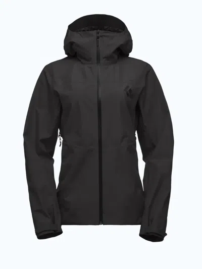Black Diamond Women's Liquid Point Shell Jacket In Black
