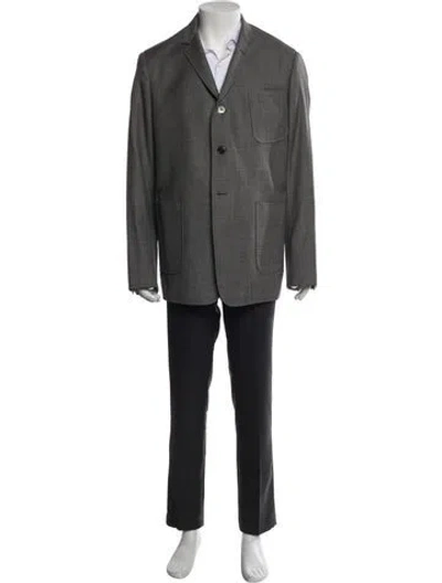 Pre-owned Black Fleece Blazer In Gray
