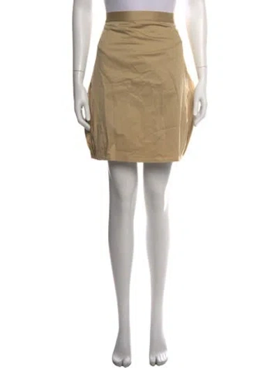 Pre-owned Black Fleece Mini Skirt In Neutral