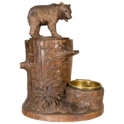 Pre-owned Black Forest 19th Century  Carved Humidor