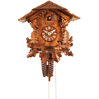 Black Forest Chalet Cuckoo Wall Clock In Brown