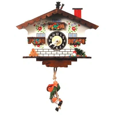 Black Forest Cuckoo Wall Clock In Black;brown;green