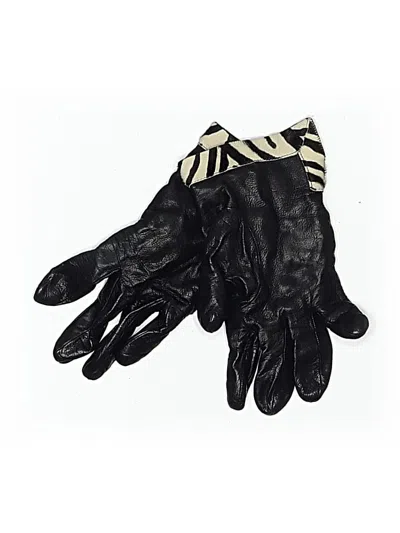 Pre-owned Black Gloves In
