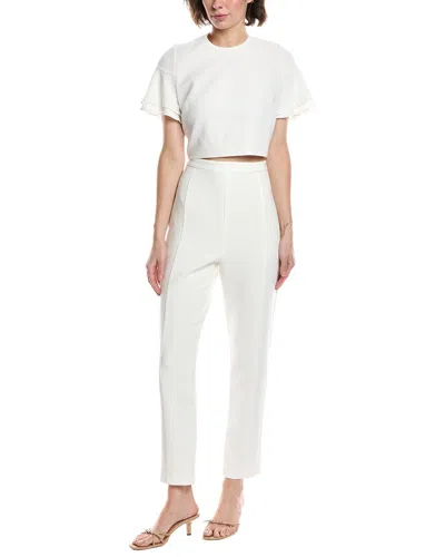 Black Halo 2pc Syon Jumpsuit In White