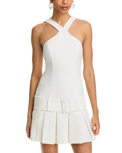 Black Halo Adalyn Mini Dress In Porcelain