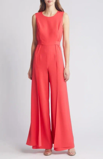 Black Halo Alistar Wide Leg Jumpsuit In Strawberry