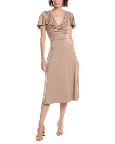 BLACK HALO BLACK HALO ANABELA DRAPED MIDI DRESS