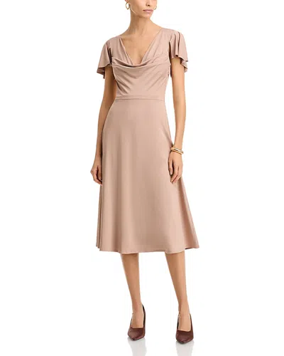 Black Halo Anabela Jersey Dress In Desert Sand