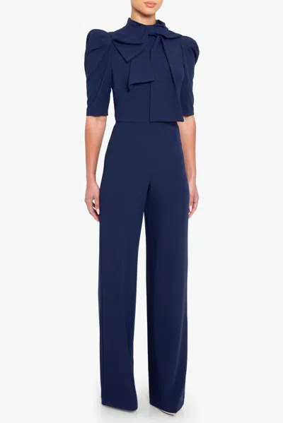 Black Halo Ara Jumpsuit In Blue