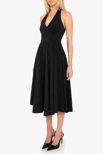 Black Halo Armin Midi Dress In Black