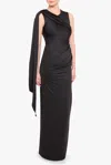 Black Halo Aruna Gown In Black