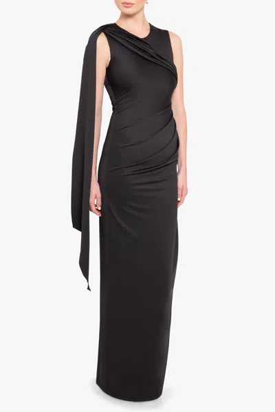 Black Halo Aruna Gown In Black