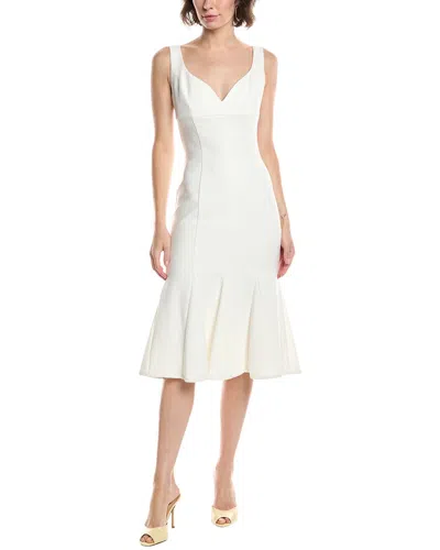 Black Halo Ashlyn Midi Dress In White