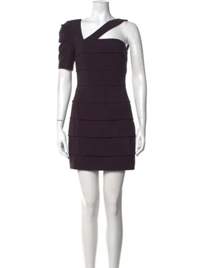 Pre-owned Black Halo Asymmetrical Mini Dress W/ Tags In Purple