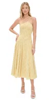 Black Halo Athena Midi Dress Sunlit Sparkle In Sunlit Sparkle