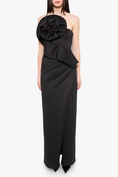 Black Halo Augustina Gown In Black