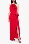Black Halo Augustina Gown In Red