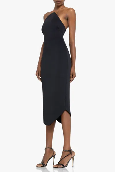 Black Halo Aurelius Midi Dress In Black