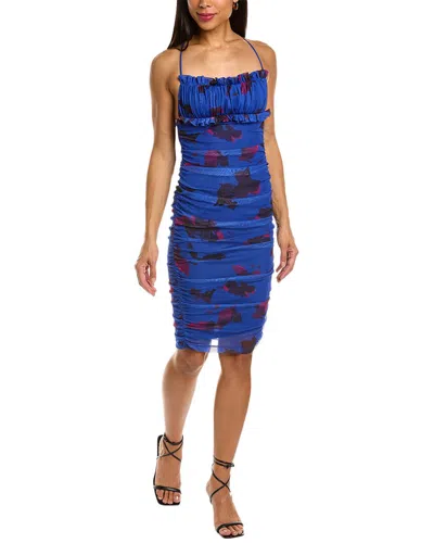 Black Halo Azra Sheath Dress In Blue
