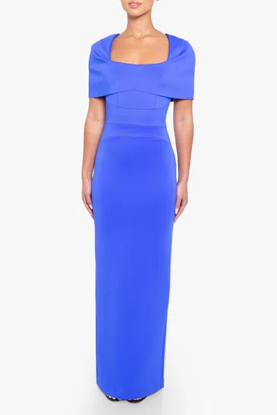 Black Halo Bernice Gown In Blue