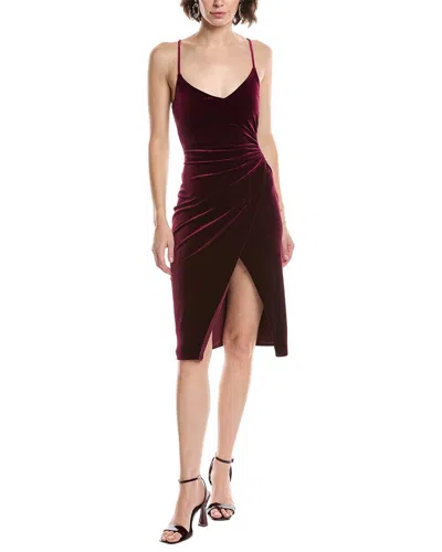 Black Halo Bowery Sheath Dress In Burgundy