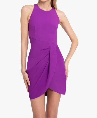 Black Halo Brett Mini Dress In Hyacinth In Purple