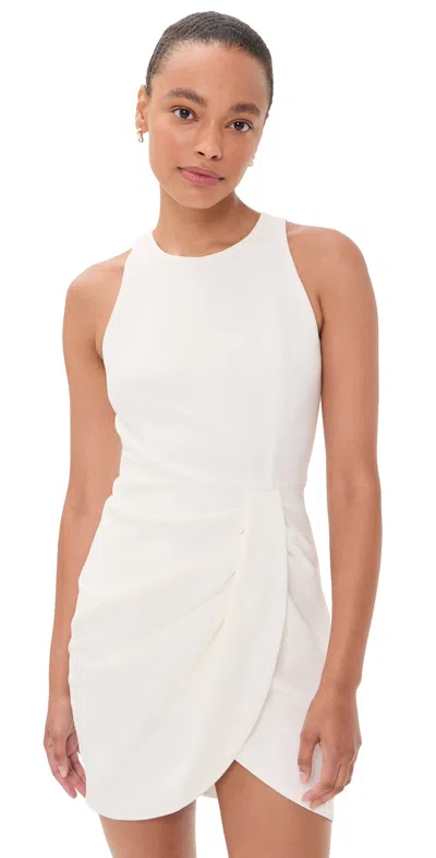Black Halo Brett Sheath Dress Pearl In White