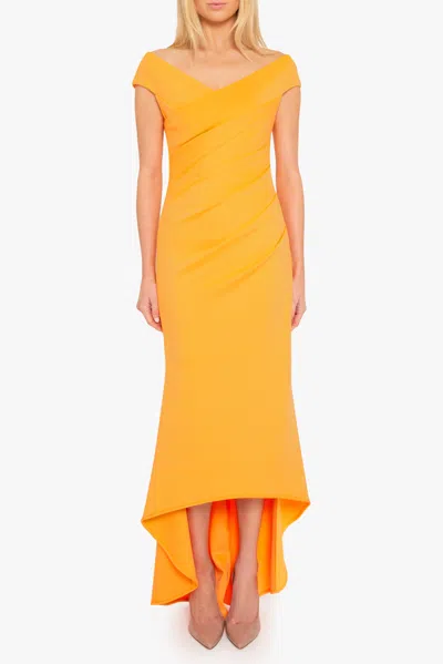 Black Halo Brielle Gown In Orange