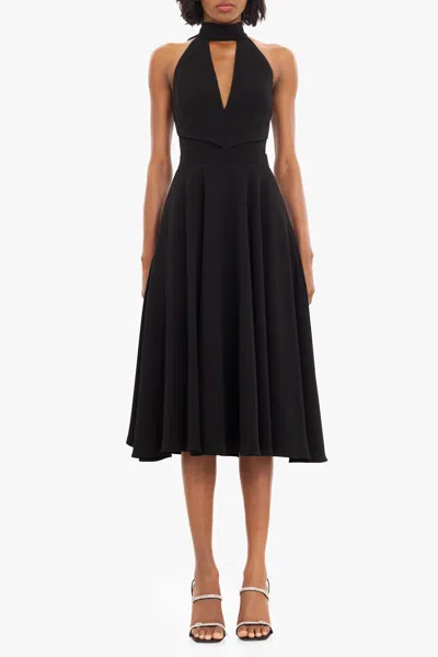Black Halo Caelith Midi Dress In Black
