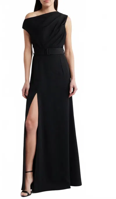 Black Halo Caprina One-shoulder A-line Gown