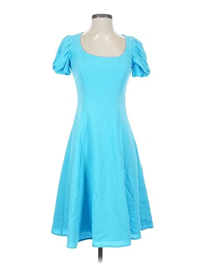 Pre-owned Black Halo Casual Dress In Blue