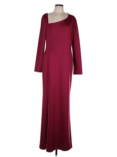 Pre-owned Black Halo Casual Dress In Burgundy