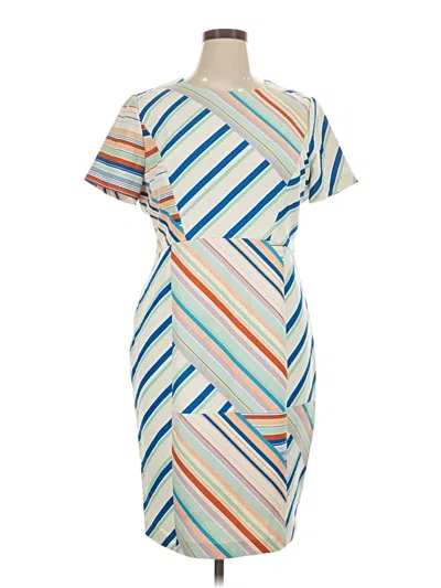Pre-owned Black Halo Casual Dress In Ivory