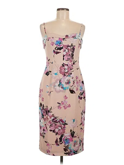 Pre-owned Black Halo Casual Dress In Tan