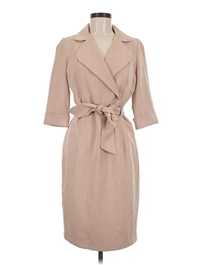 Pre-owned Black Halo Casual Dress In Tan