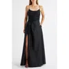 Black Halo Cayetana Lace A-line Gown In Black