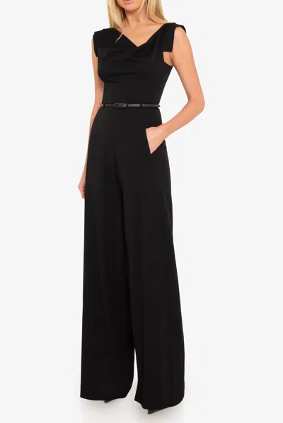 Black Halo Classic Jackie O Jumpsuit In Black
