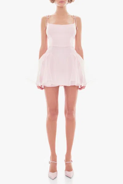 Black Halo Clio Micro Mini Dress In Pink