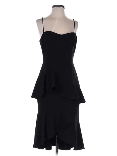 Pre-owned Black Halo Cocktail Dress In Black