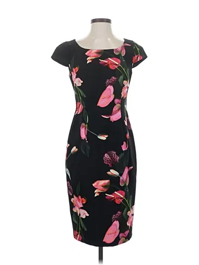 Pre-owned Black Halo Cocktail Dress In Black