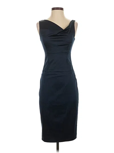 Pre-owned Black Halo Cocktail Dress In Black