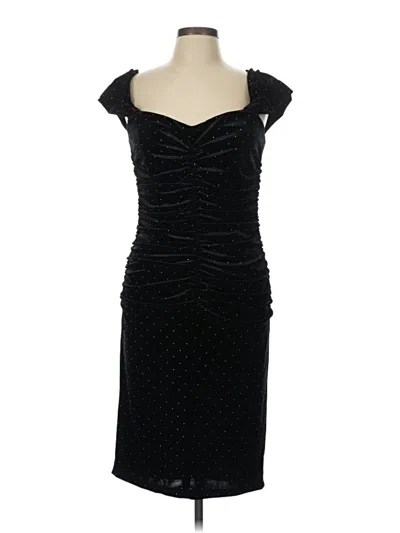Pre-owned Black Halo Cocktail Dress In Black