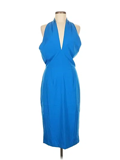 Pre-owned Black Halo Cocktail Dress In Blue