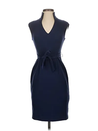 Pre-owned Black Halo Cocktail Dress In Blue