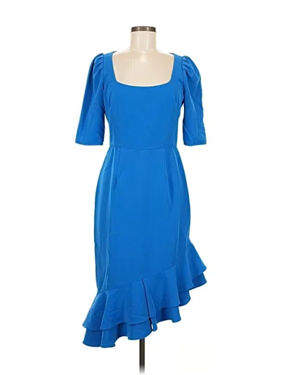 Pre-owned Black Halo Cocktail Dress In Blue