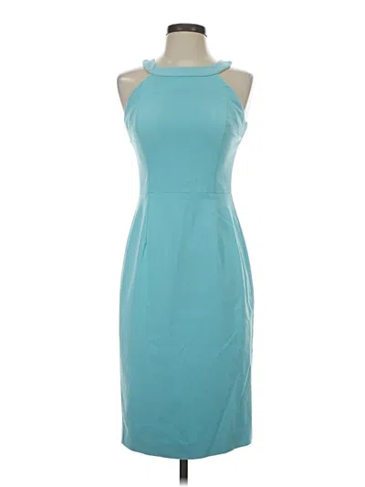 Pre-owned Black Halo Cocktail Dress In Blue