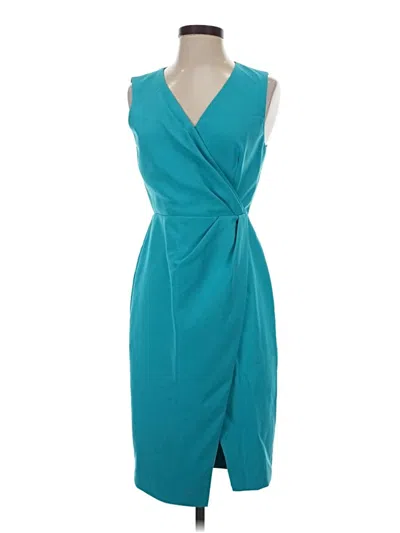 Pre-owned Black Halo Cocktail Dress In Blue