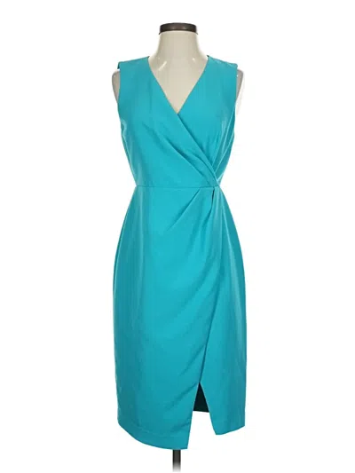 Pre-owned Black Halo Cocktail Dress In Blue